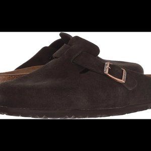 BIRKENSTOCK Boston clog suede mocha 40